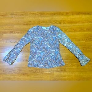 At Last Long Sleeve Paisley Tunic - Small